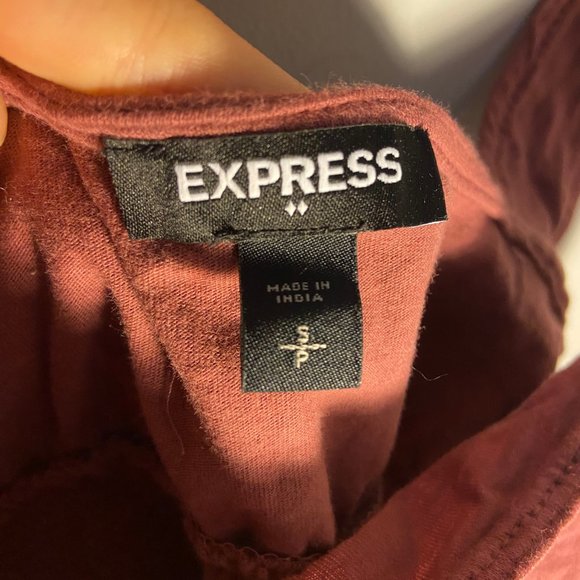 Express Burgundy Tank Top - Picture 3 of 3